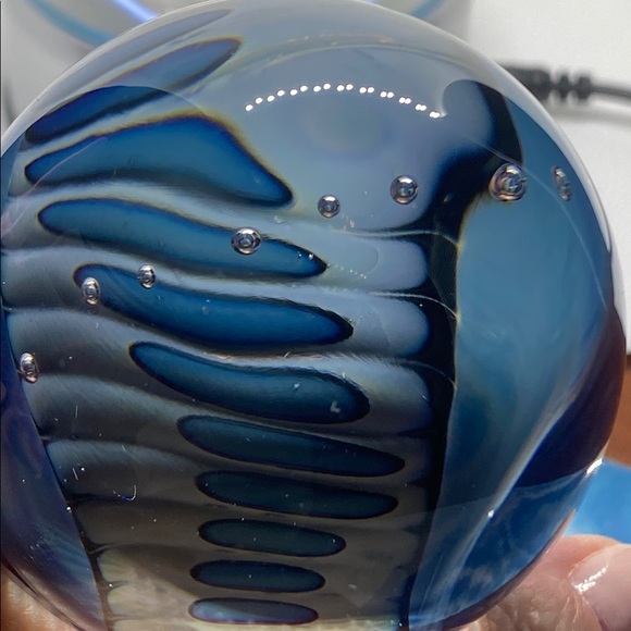 Vintage Glass Paperweight/Art Piece - Picture 6 of 7